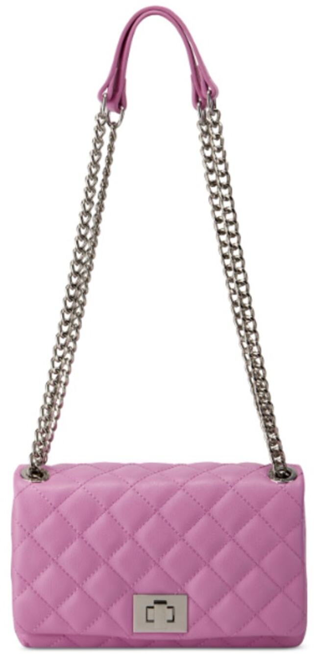 INC International Concepts Ajae Small Quilted Crossbody Wild Rose